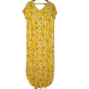 LuLaRoe Floral‎ Macy Maxi Dress Size Medium lc112